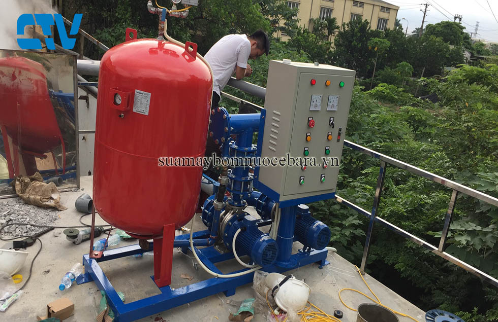Lắp đặt cụm bơm tăng áp công nghiệp Italy cho chung cư, khu công nghiệp