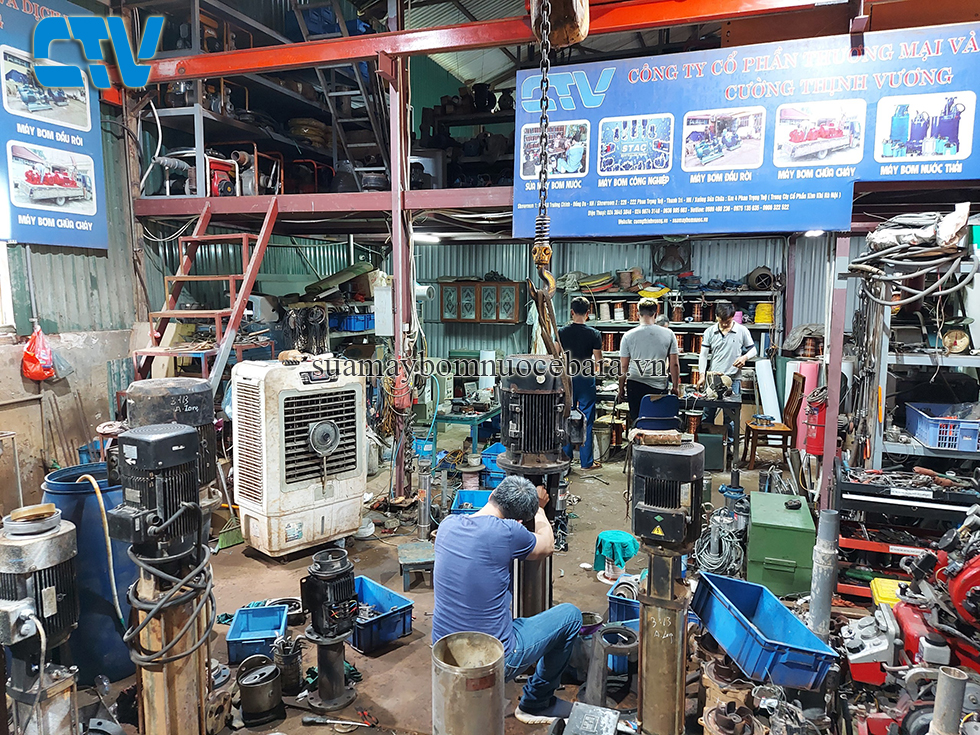 Sửa chữa, bảo dưỡng bơm trục đứng CNP