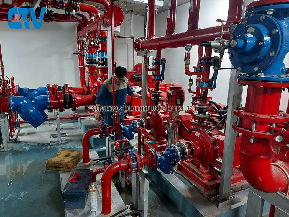 Sửa chữa thay phớt máy bơm cứu hỏa