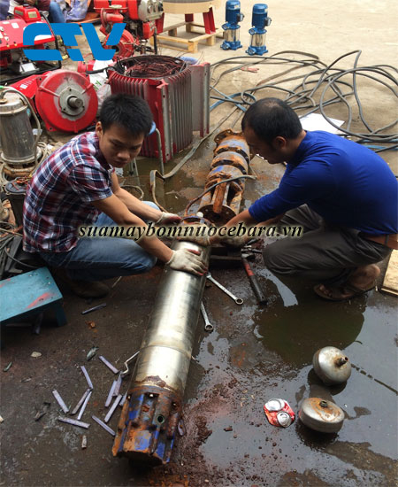 Sửa máy bơm nước giếng khoan nhanh,giá rẻ tại Hà Nội