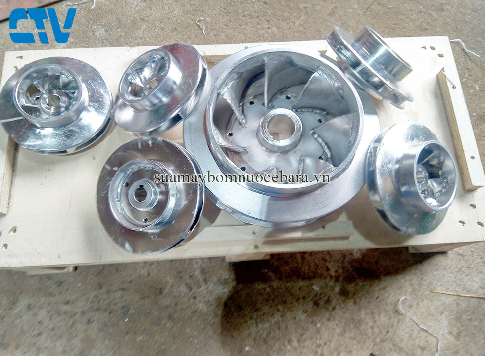 Vật Liệu Gia Công Cánh Bơm: Inox, Đồng, Thép