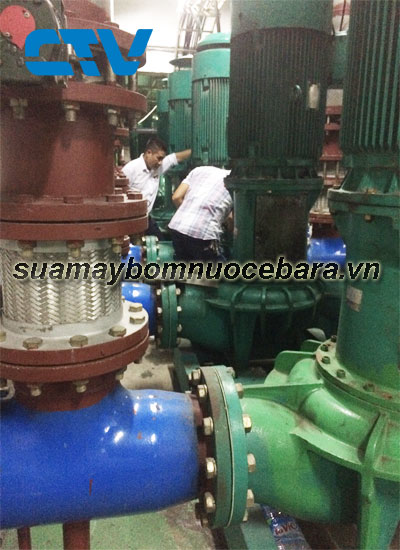 Sửa hệ thống máy bơm giải nhiệt Chiller Ebara