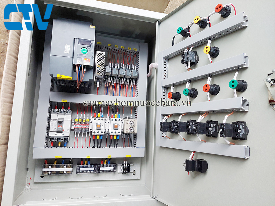 Thiết kế, lắp ráp tủ điện điều khiển cụm 1 máy bơm tăng áp