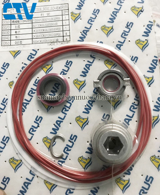 Phớt bơm trục ngang Walrus TPH 2T 1K (Phớt cơ khí)