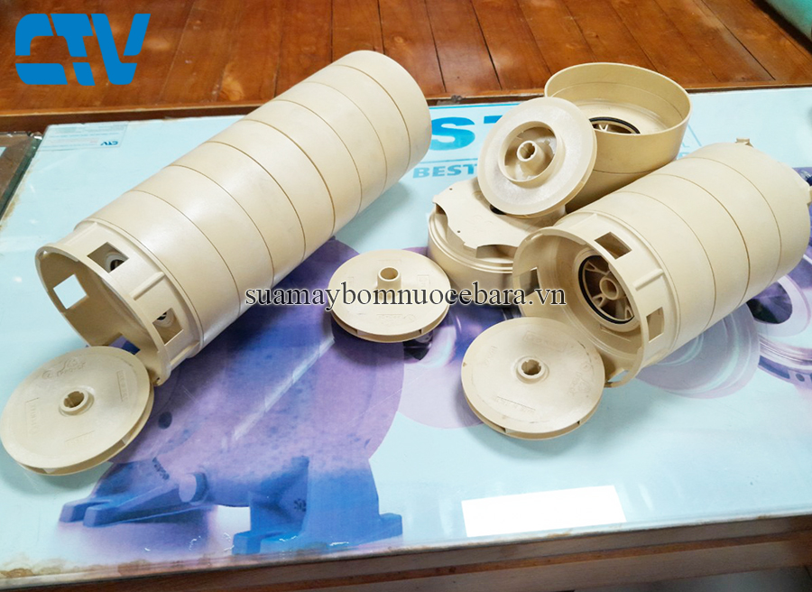 Bộ ruột buồng bơm Pentax đa tầng cánh model U9V-550/10T