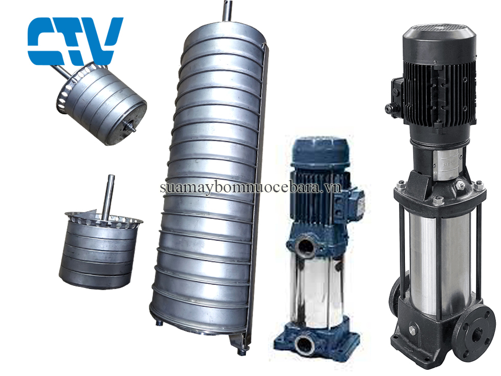 Ruột buồng bơm công nghiệp trục đứng Ebara EVMSG3 1,1kw