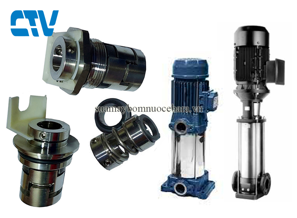 Phớt bơm tăng áp trục đứng Ebara 2,2kw(phớt cơ khí)