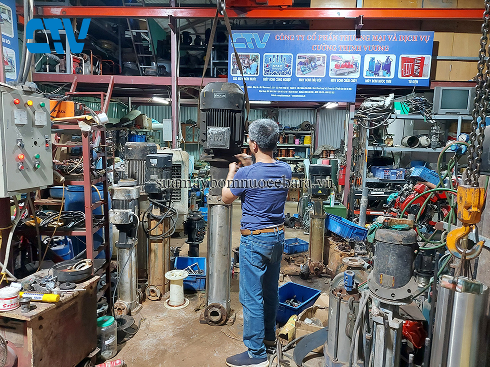 Sửa chữa máy bơm trục đứng Ebara uy tín, chuyên nghiệp